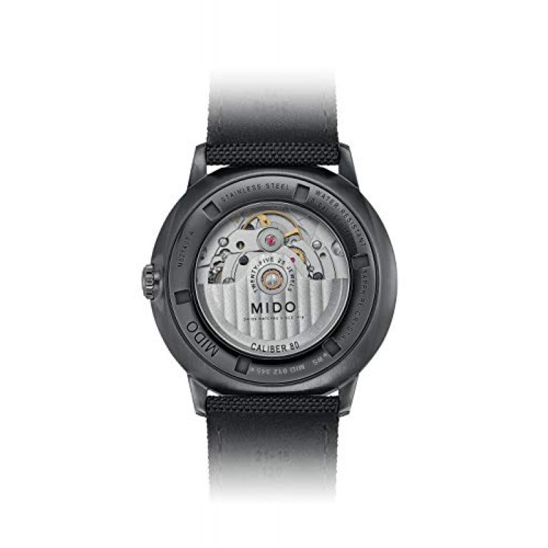 미도 커맨더 그라디언트 - 남성용 스위스 오토매틱 시계 - 블랙 다이얼 - 케이스 40mm - M0214073741100