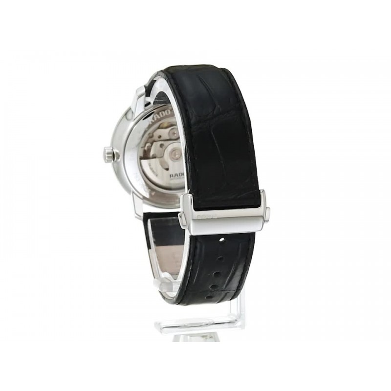 Rado 남성용 쿠폴 클래식 가죽 스위스 오토매틱 시계, 화이트 (R22876015)