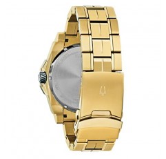 Bulova 남성용 정밀 다이아몬드 골드 톤 스테인리스 스틸 시계 | 46.5mm | 98D156