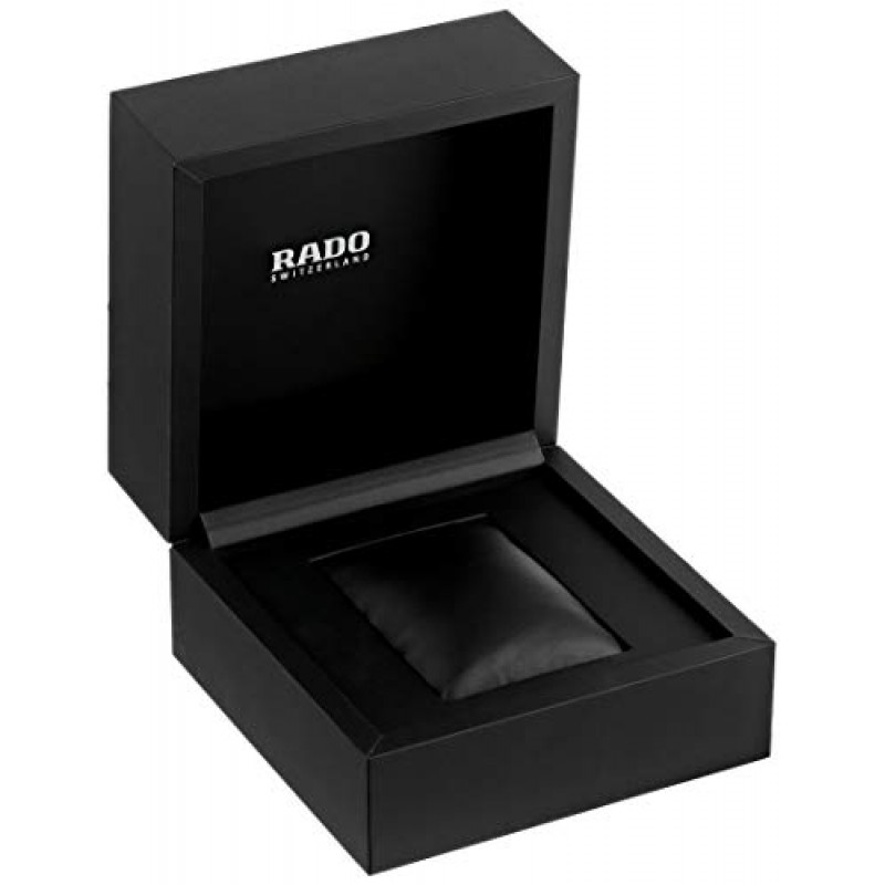 Rado 남녀공용 Centrix 다이아몬드 스테인레스 스틸 스위스 오토매틱 시계, 블랙 (R30079762)