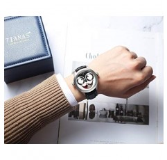 N/N 남자 시계 석영 방수 시계 조커 세련된 디자인 스테인레스 스틸 가죽 스트랩 손목 시계 남성용