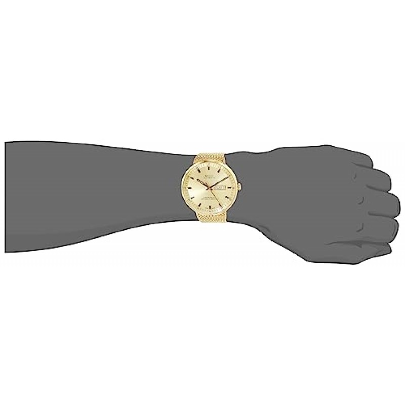 미도 커맨더 아이콘 - 남성용 스위스 오토매틱 시계 - 옐로우 다이얼 - 케이스 42mm - M0316313302100