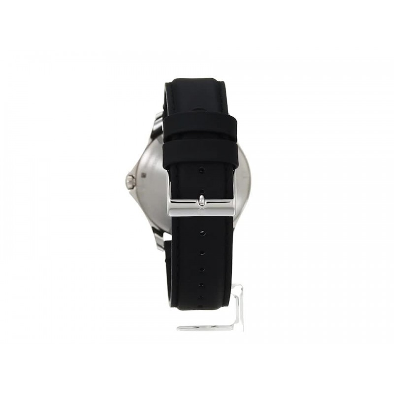 Victorinox Alliance, 실버 다이얼, 실버 베젤, 블랙 가죽 스트랩, 241905