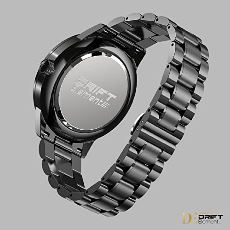 DriftElement® 오리지널 | 모터스포츠 림 시계 남성용 - 스타 스포크의 3D 디자인을 적용한 스포츠카 남성용 손목시계 스테인리스 스틸로 제작된 R8 림 - 미네랄 유리를 사용한 맞춤형 디자이너 시계 - 쿼츠 시계, 팔찌