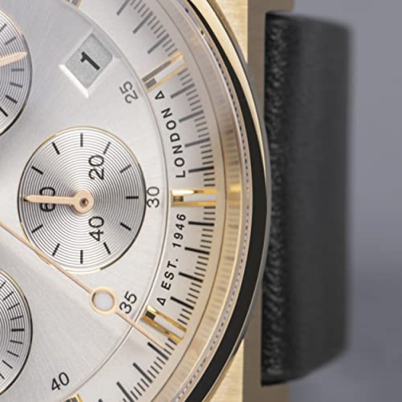 Accurist 남성용 오리진 41mm 쿼츠 시계(크로노그래프 아날로그 디스플레이 포함)