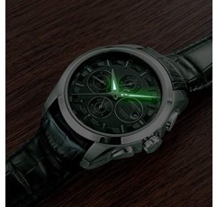 Gosasa 스위스 시계 남성용 복합 기능 아날로그 자동 기계식 시계 스테인레스 스틸 야광 시계