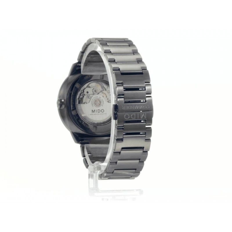 미도 커맨더 빅 데이트 - 남성용 스위스 오토매틱 시계 - 무연탄 다이얼 - 케이스 42mm - M0216263306100