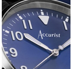 Accurist Aviation 41mm 쿼츠 시계(아날로그 디스플레이 포함)