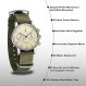 SEVEN XII 크로노 그래프 남자 시계 ST1901 기계식 무브먼트 핸드 와인딩 38MM 40MM 남자 손목 시계 사파이어 크리스탈 방수 군사 파일럿 시계 남성용
