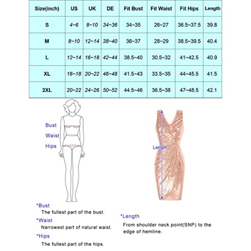 GRACE KARIN 여성 섹시 스팽글 반짝 이는 반짝이 파티 드레스 클럽 드레스 민소매 v 넥 셔링 칵테일 Bodycon 드레스