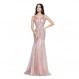 Giftman 핑크 인어 드레스 이브닝 가운 2022 Tulle Beading Crystal Luxury Dubai Formal Robe de Soiree (색상 : 노란색, 미국 크기 : 6)