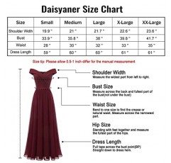 Daisyaner 여성 오프 어깨 v 넥 공식 드레스 웨딩 드레스 파티를위한 우아한 저녁 칵테일 긴 드레스