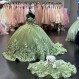 Mouccy 럭셔리 오프 숄더 Quinceanera 드레스 볼 가운 기차 Tulle Sweet 15 16 드레스 XXF035와 푹신한 긴 댄스 파티 드레스