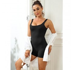 AUTOMET Womens Jumpsuits Unitard Bodysuits 원피스 반바지 Rompers 요가 민소매 Backless Seamless Bodycon 의상 2023