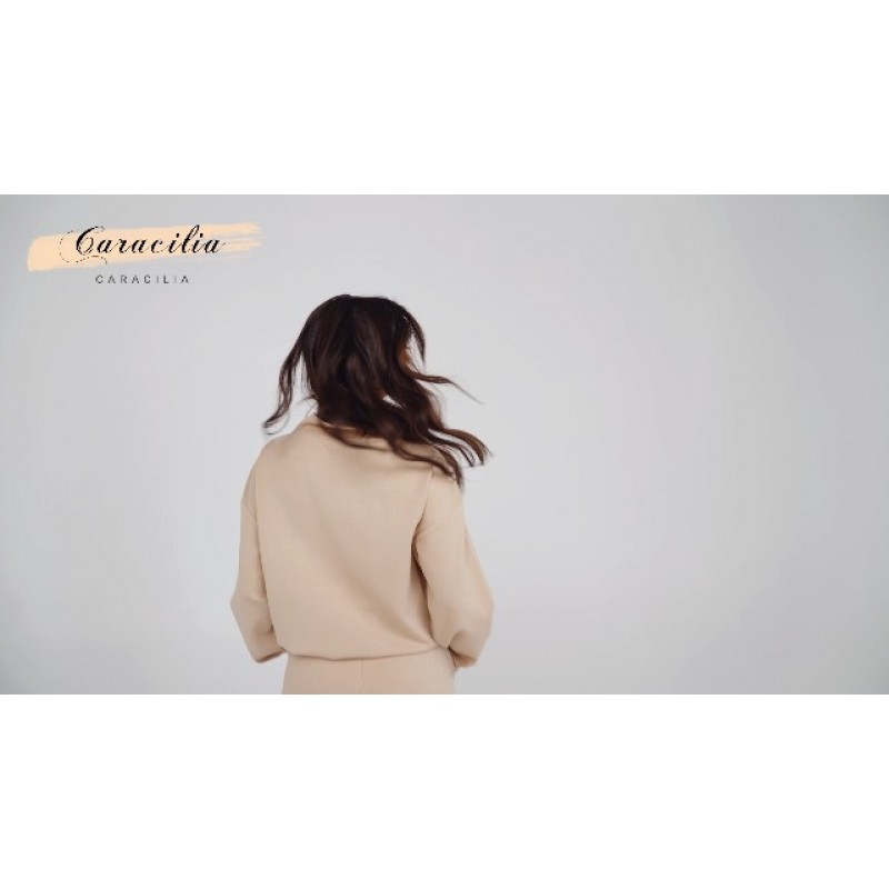 Caracilia 여성 2 피스 복장 느슨한 운동복 패션 카울 넥 스웨터 & 반바지 세트 라운지 착용 조깅 트랙 슈트 세트