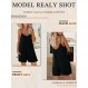 SHANZHEN Womens Shorts Rompers 캐주얼 여름 루즈 V 넥 조절 가능한 스트랩 민소매 점프 슈트