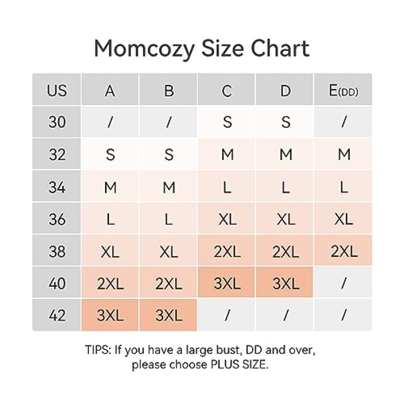 모유 수유를 위한 Momcozy 간호 브래지어, YN21 심리스 울트라 컴포트 출산 브래지어, 자연스러운 모양, 임신 수면 Bralette