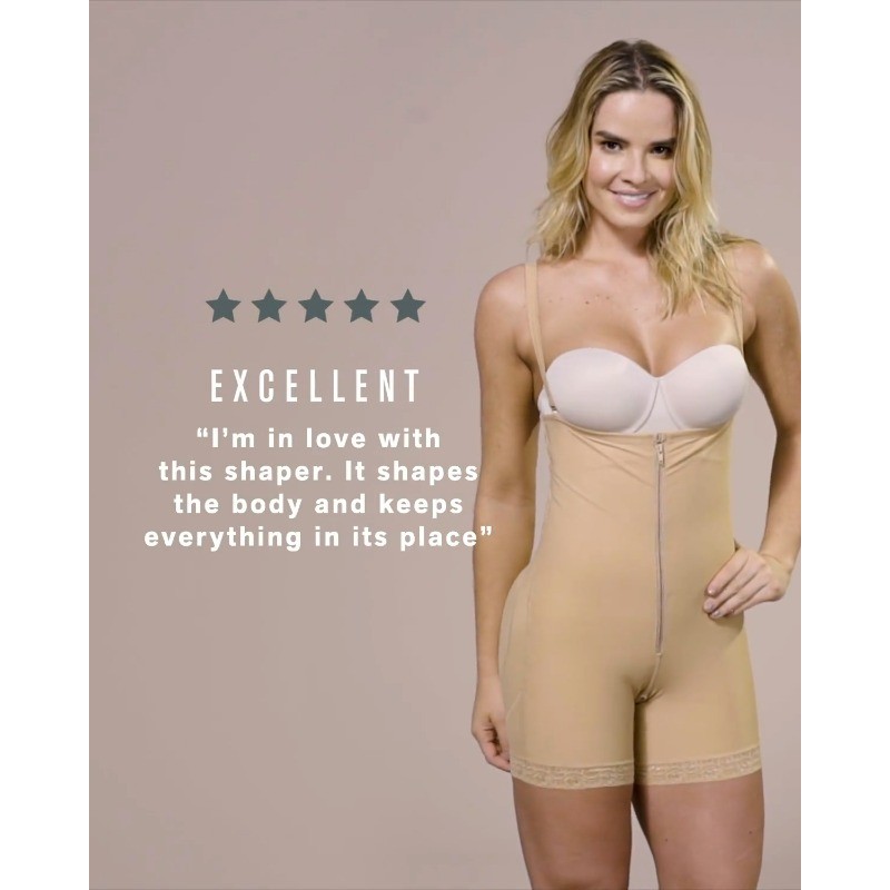 Leonisa Strapless Tummy Control Bodysuit Shapewear 여성용 엉덩이 리프팅 효과