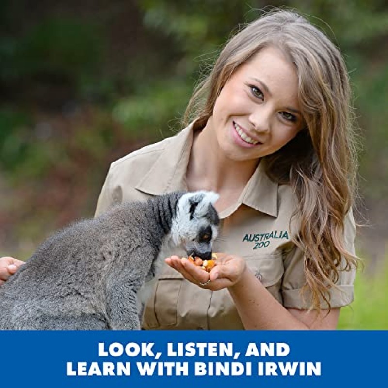 교육적 통찰 GeoSafari Jr. 빈디 어윈(Bindi Irwin)이 등장하는 어린이를 위한 말하는 펜이 포함된 대화형 말하는 지구본, 4세 이상 남학생과 여학생을 위한 선물