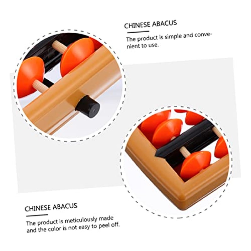 ULTECHNOVO 2pcs 어린이 주판 빈티지 장난감 Kidult 장난감 어린이 도구 중국어 주판 계산 수학 장난감 어린이 계산 교육 보조 플라스틱 주판 장난감 수학 학습 장난감 어린이 계산 도구 중국