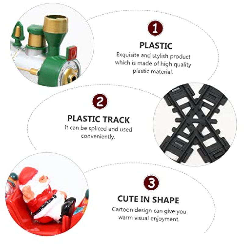 Totority 1 상자 기차 어린이를위한 장난감 기차 전기 기차 어린이용 장난감 어린이를위한 전기 기차 어린이를위한 출생 장난감 어린이를위한 기차 장난감 크리스마스 어린이 플라스틱 소형 기차 전기 기차