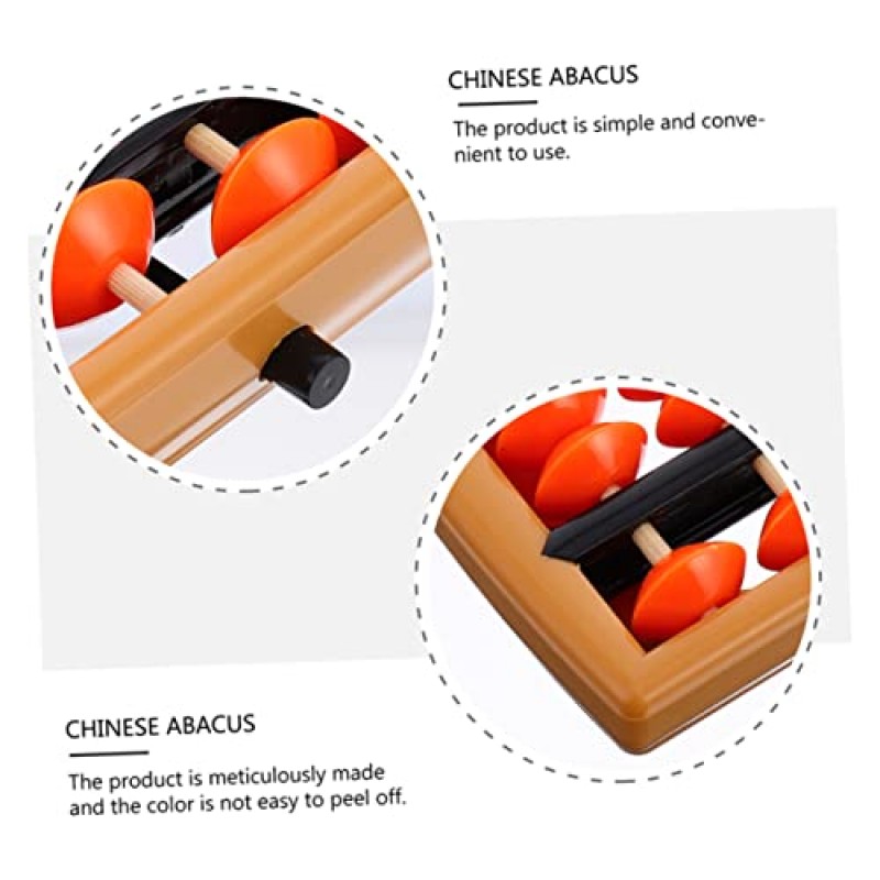 PLAFOPE 2pcs의 주판 Kidult 장난감 도구 빈티지 장난감 구슬 카운터 수학 조작 도구 산술 Soroban 주판 계산 교육 계산