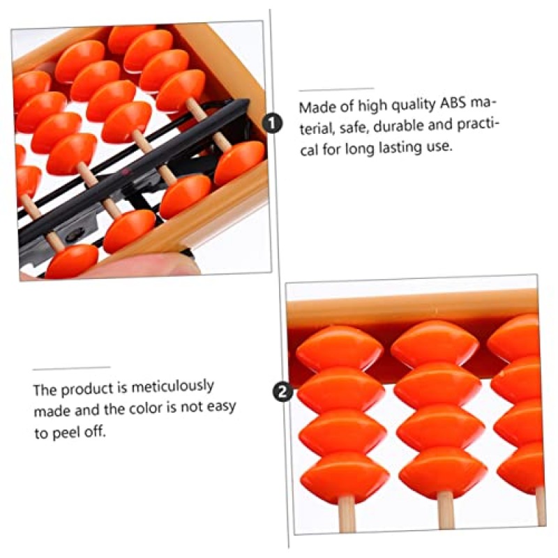 PLAFOPE 2pcs의 주판 Kidult 장난감 도구 빈티지 장난감 구슬 카운터 수학 조작 도구 산술 Soroban 주판 계산 교육 계산