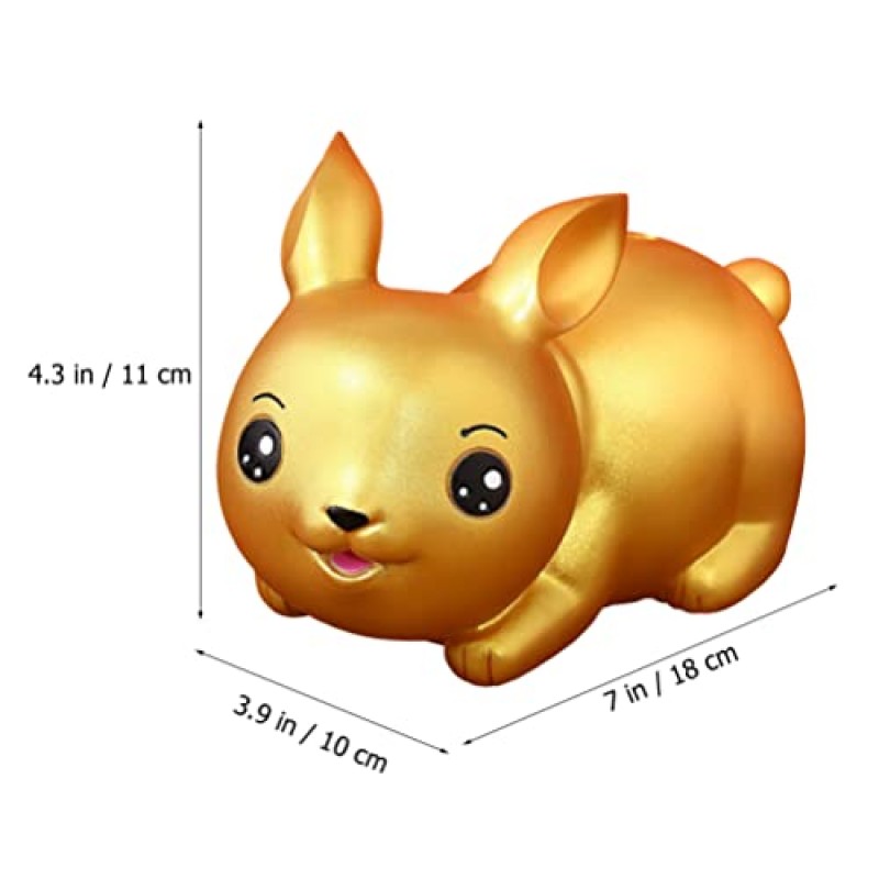Cabilock 책상 장식 장난감 장난감 소녀 돼지 저금통 중국어 조디악 인형 토끼 절약 냄비 사랑스러운 동전 항아리 만화 장식 돈 항아리 돼지 저금통 Kidult 장난감 장난감 소녀 장난감 소녀 장난감 테이블 장식