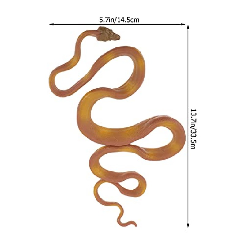 Ibasenice Kidult 장난감 2pcs 소름 끼치는 아나콘다 비 시뮬레이션 남자 할로윈 까다로운 장난 살아있는 소품 장난감 플라스틱 끔찍한 장식 파티 인공 필러 정원 파이썬 유지