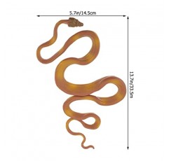 Ibasenice Kidult 장난감 2pcs 소름 끼치는 아나콘다 비 시뮬레이션 남자 할로윈 까다로운 장난 살아있는 소품 장난감 플라스틱 끔찍한 장식 파티 인공 필러 정원 파이썬 유지