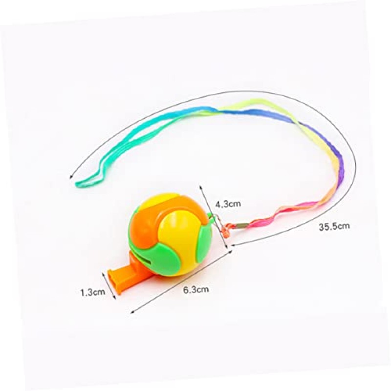 Alasum 심판 휘파람 7pcs 휘파람 어린이 뮤지컬 장난감 어린이 매는 밧줄 Kidult 장난감 재미 있은 키 체인 응원 휘파람 파티 용품 플라스틱 만화 휘파람 축구 휘파람 송풍기 어린이