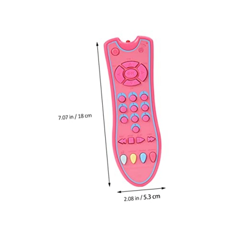 ibasenice 2pcs 에뮬레이트된 원격 제어 아기 원격 어린이 원격 아기 장난감 아기 원격 장난감 어린이 뮤지컬 장난감 어린이 감각 장난감 창조적 장난감 복근 어린이 인공 모델 아기 및 유아 장난감