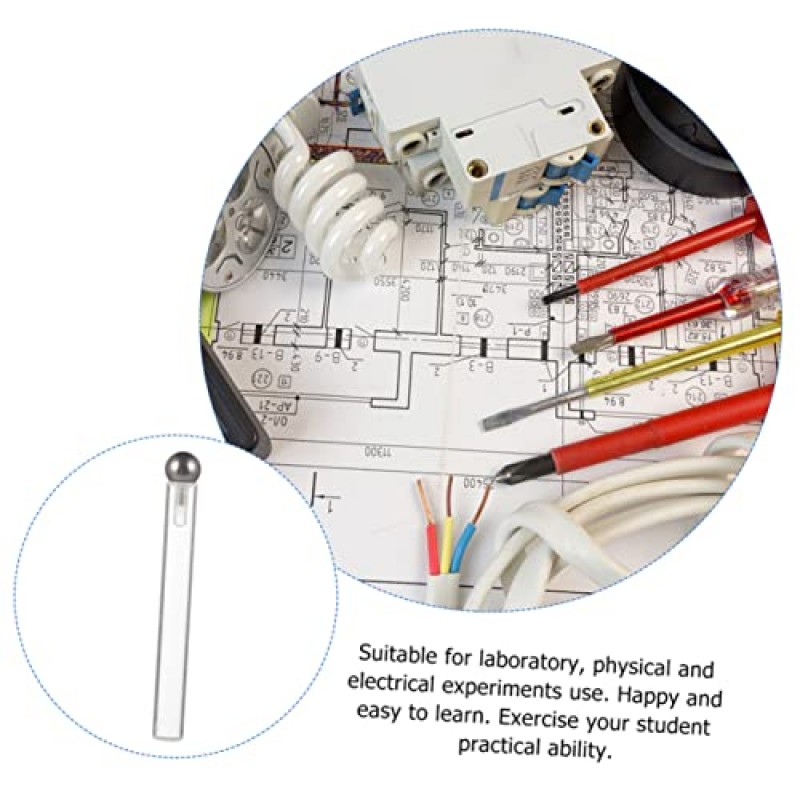 Totority 3pcs Electroscope 공 모델 도구 키트 어린이를위한 키트 플라스틱 Playes 물리학 전기 모델 도구 장난감 어린이를위한 Rayan 장난감 물리학 실험 도구 실험실 공급 학교 용품