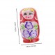 Toyvian 10 Pcs Matryoshka 러시아 쌓을 수 있는 인형 Babushka 인형 어린이를 위한 중첩 인형 어린이 장난감 나무 인형 동물 장난감 나무 공예품 나무 인형 장식 만화 인형 장난감 여행 나무 공예