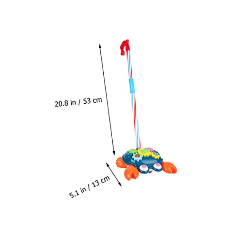 Toyvian 1 개 트롤리 장난감 장난감 유아 카트 어린이 Playsets 스탠드 워커 아기 워커 트롤리 장난감 플라스틱 카트 장난감 어린이 유아 장난감 키즈 워커 장난감 크랩 트롤리 롤러