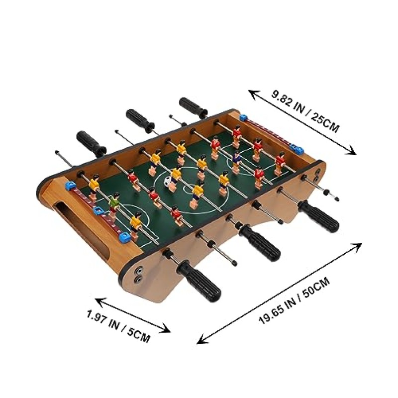 Alasum 1 개 탁구 데스크탑 장난감 스포츠 장난감 아동 장난감 축구 테이블탑 게임 콤팩트 축구 게임 축구 실내 스테인레스 그린 부모 - 자녀 데스크탑 장난감 축구 게임 장난감