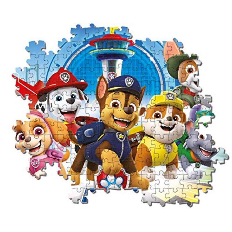 클레멘토니 29105, 어린이를 위한 Paw Patrol 슈퍼컬러 퍼즐 -180개, 7세 이상