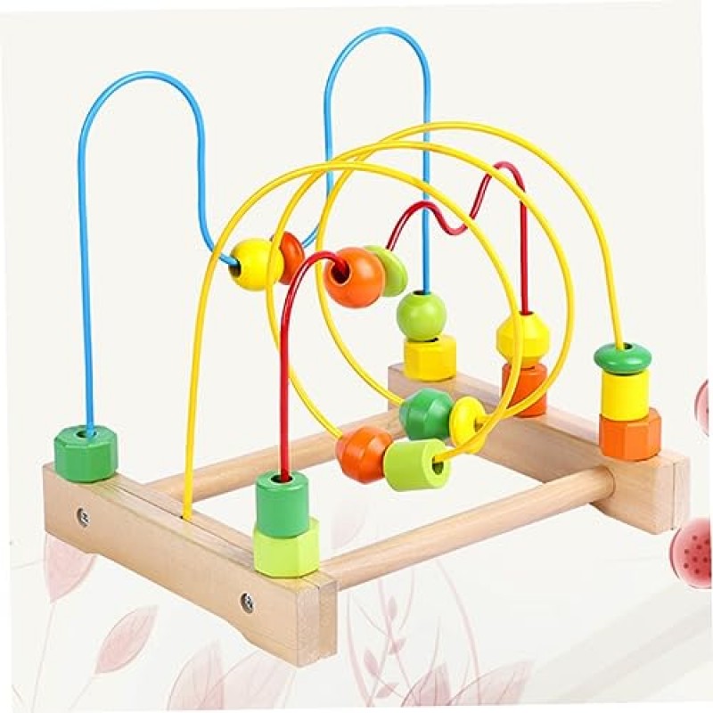 TOYANDONA 어린이를위한 1 PC 장난감 나무 장난감 어린이 교육 장난감 어린이 나무 장난감 kidcraft playset 아기 유아 장난감 어린이 playset 어린이를위한 장난감 미로 장난감 어린이 장난감 어린이 구슬 퍼즐