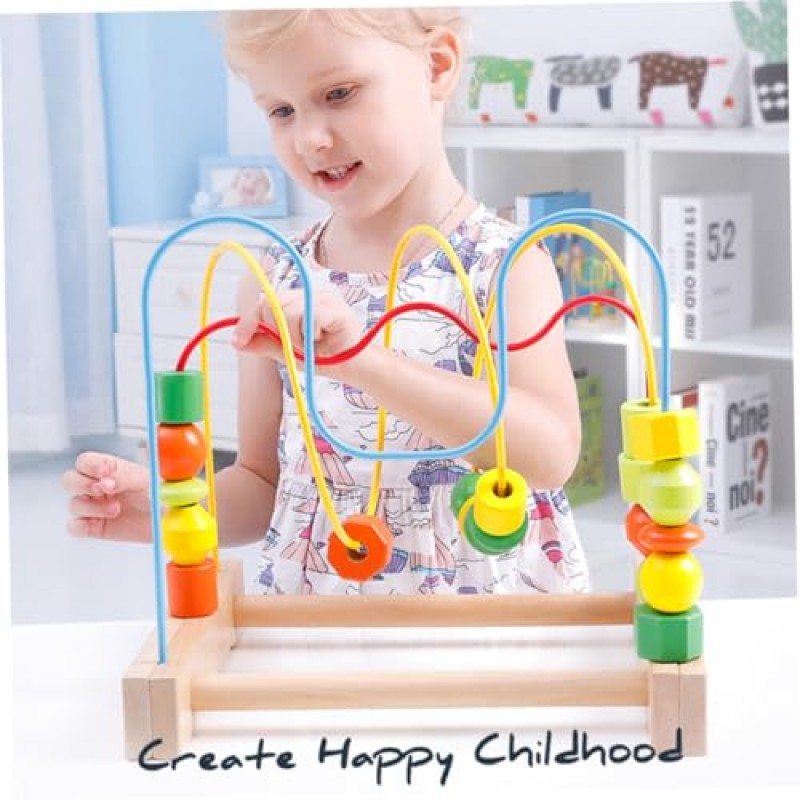 TOYANDONA 어린이를위한 1 PC 장난감 나무 장난감 어린이 교육 장난감 어린이 나무 장난감 kidcraft playset 아기 유아 장난감 어린이 playset 어린이를위한 장난감 미로 장난감 어린이 장난감 어린이 구슬 퍼즐