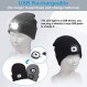 3 조각 어린이를위한 빛으로 LED Beanies USB 충전식 니트 모자 겨울 따뜻한 니트 손전등 모자 야외 스포츠