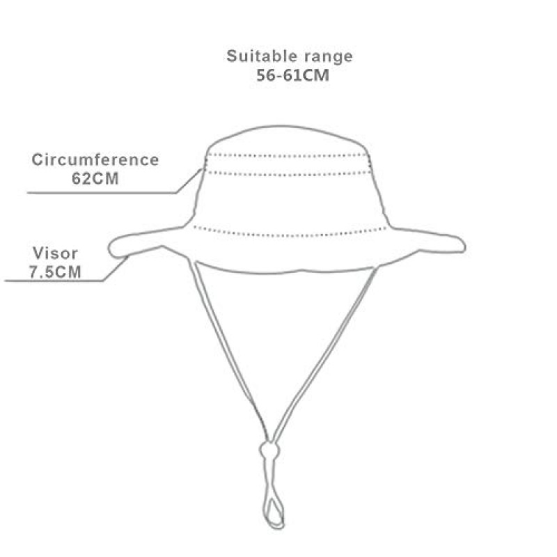 EONPOW 낚시 모자 방풍 UPF50+ UV 보호 버킷 비치 메쉬 태양 모자 56-61cm