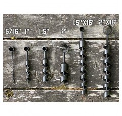 벌새 - Bushcraft 및 캠핑용 5/16 x 8인치 스카치 아이 우드 오거 드릴 비트 | 핸드 오거 | Bushcraft 배낭용 | 생존 또는 캠핑 장비 팩에 완벽한 추가