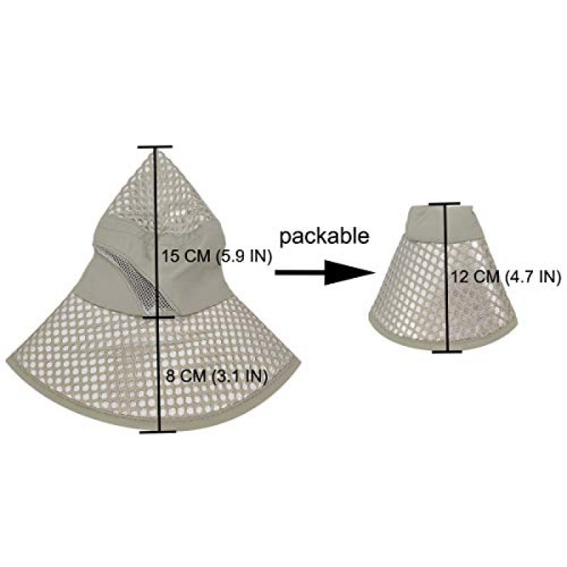 LETHMIK 선스크린 냉각 모자, 열사병 보호 캡, 낚시, 하이킹, 캠핑, 원예, 해변용 넓은 챙 부니 모자