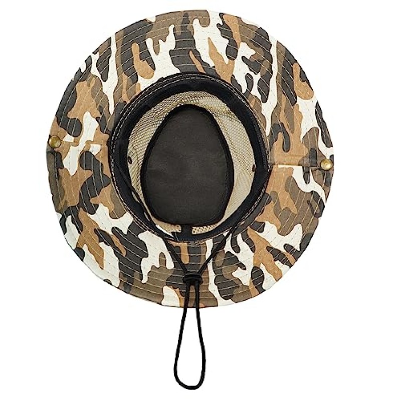 Heyjoin Tactical Boonie Sun Hat 카모 카우보이 모자 하이킹 캠핑 낚시