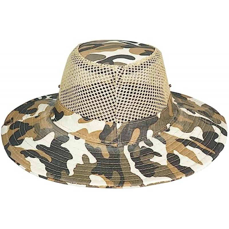 Heyjoin Tactical Boonie Sun Hat 카모 카우보이 모자 하이킹 캠핑 낚시