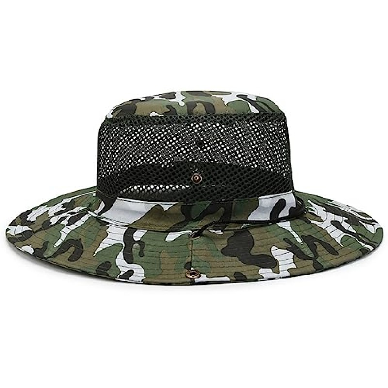 Heyjoin Tactical Boonie Sun Hat 카모 카우보이 모자 하이킹 캠핑 낚시