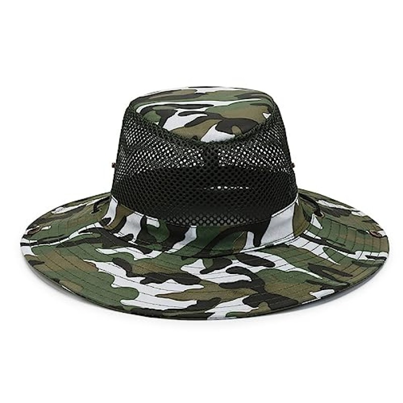 Heyjoin Tactical Boonie Sun Hat 카모 카우보이 모자 하이킹 캠핑 낚시