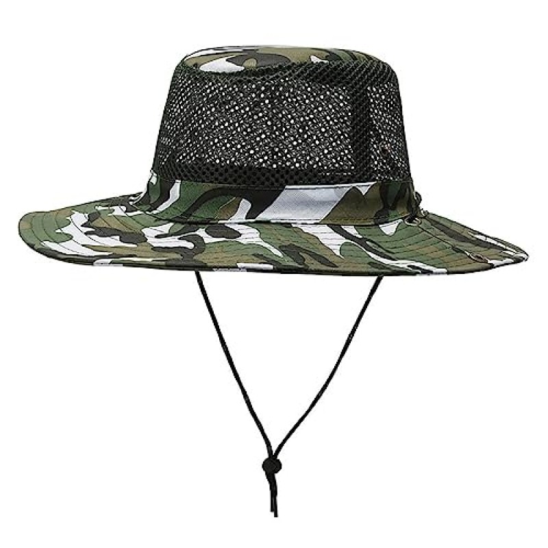 Heyjoin Tactical Boonie Sun Hat 카모 카우보이 모자 하이킹 캠핑 낚시