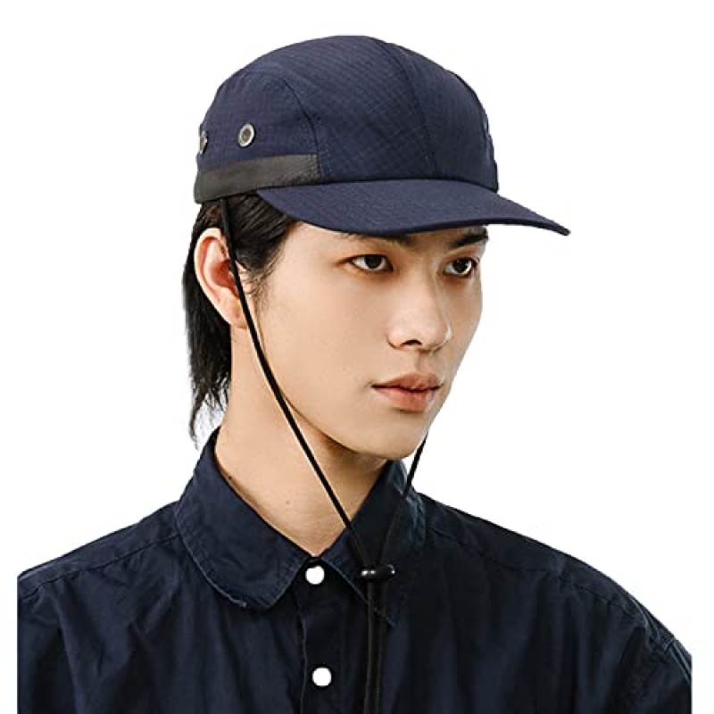 CLAPE 방수 야구 모자 사냥 낚시 캠핑을위한 남자 야외 태양 모자 Unconstructed Plain Trucker Cap