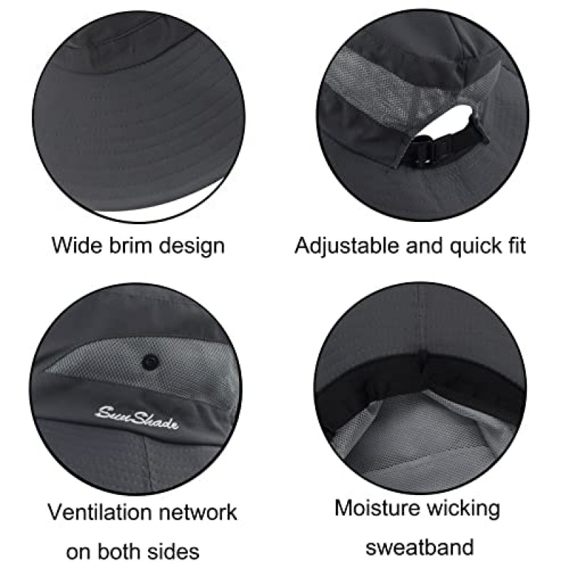 여자 포니테일 태양 모자 UV 보호 메쉬 접이식 넓은 챙 해변 낚시 모자